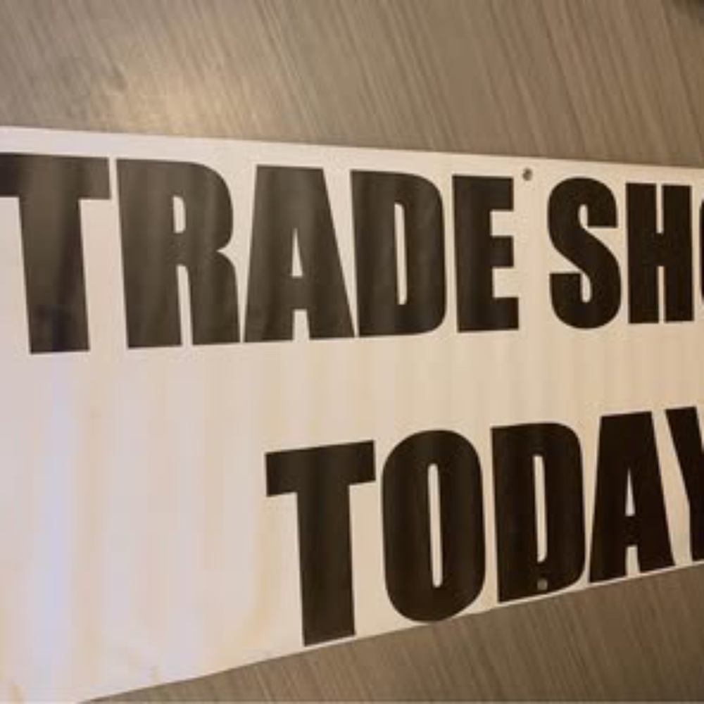 Vinyl banner with grommets